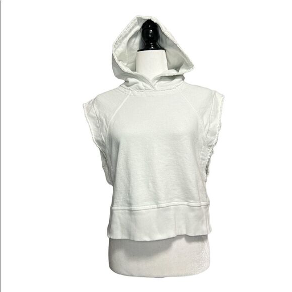 𝅺rag & Bone Roni Short Raglan Sleeve Hooded Top - Picture 2 of 7